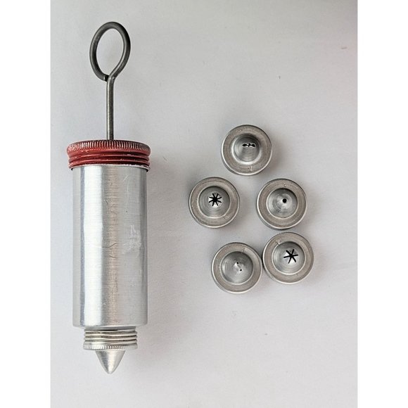 Vintage Aluminum Piping Kit for Cake Decorating with Frosting Tips 1950s 1960s - Picture 3 of 8